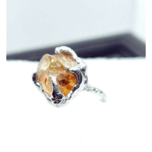 Citrine crystal ring handmade - Picture 7 of 12